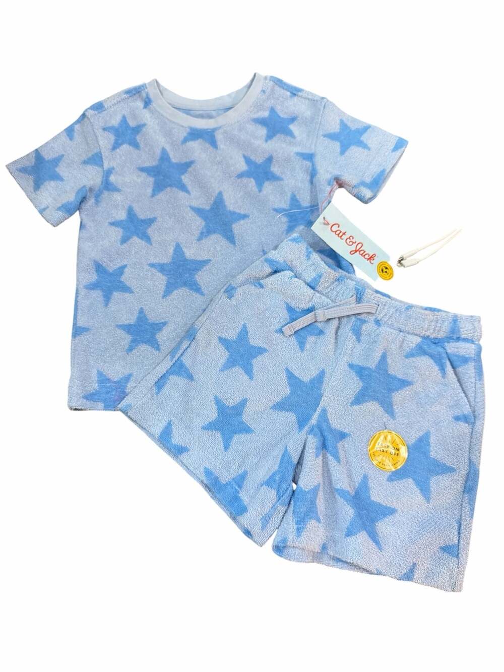 Cat & Jack Blue Star 2-Piece Outfit Set – Toddler Size 2T NWT